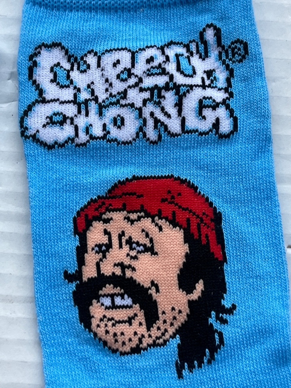 Cheech & Chong Blue Graphic Crew Socks - Picture 5 of 7
